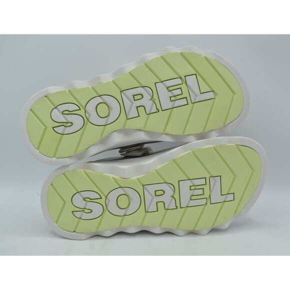 Sorel Womens Size 7 Viibe Sea Salt Luminous Lime Metallic Slip On Clogs Shoes - Picture 8 of 15